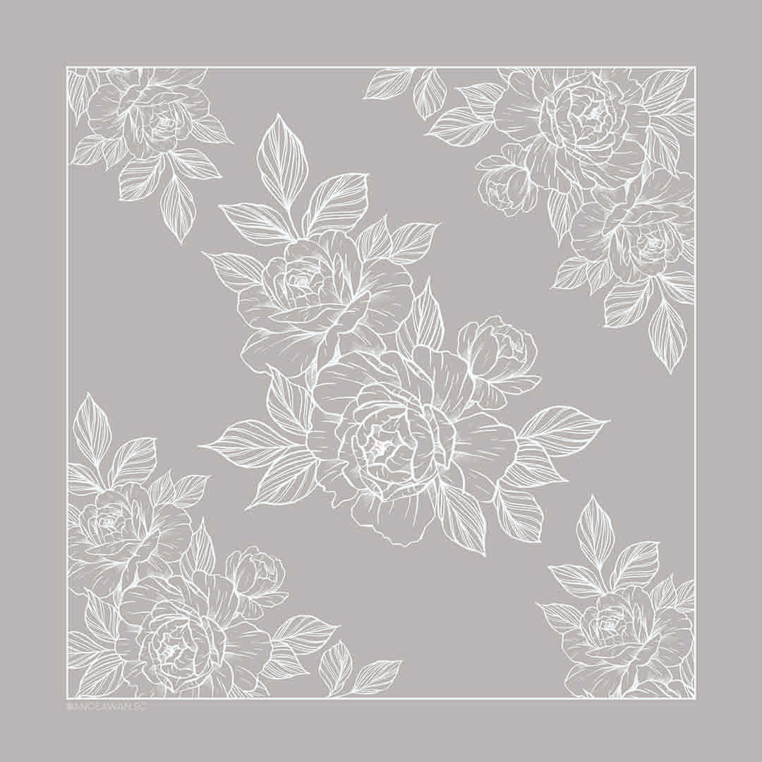 Rosa Square in Grey