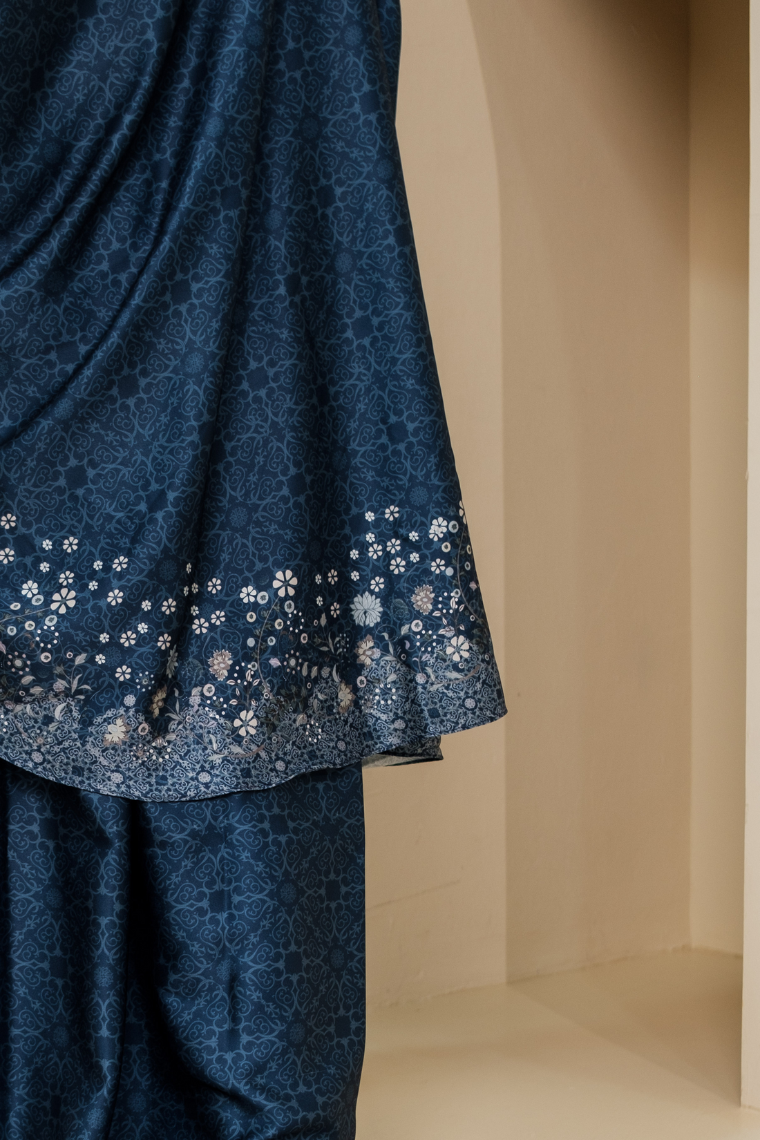 Telekung Hajar in Dark Blue