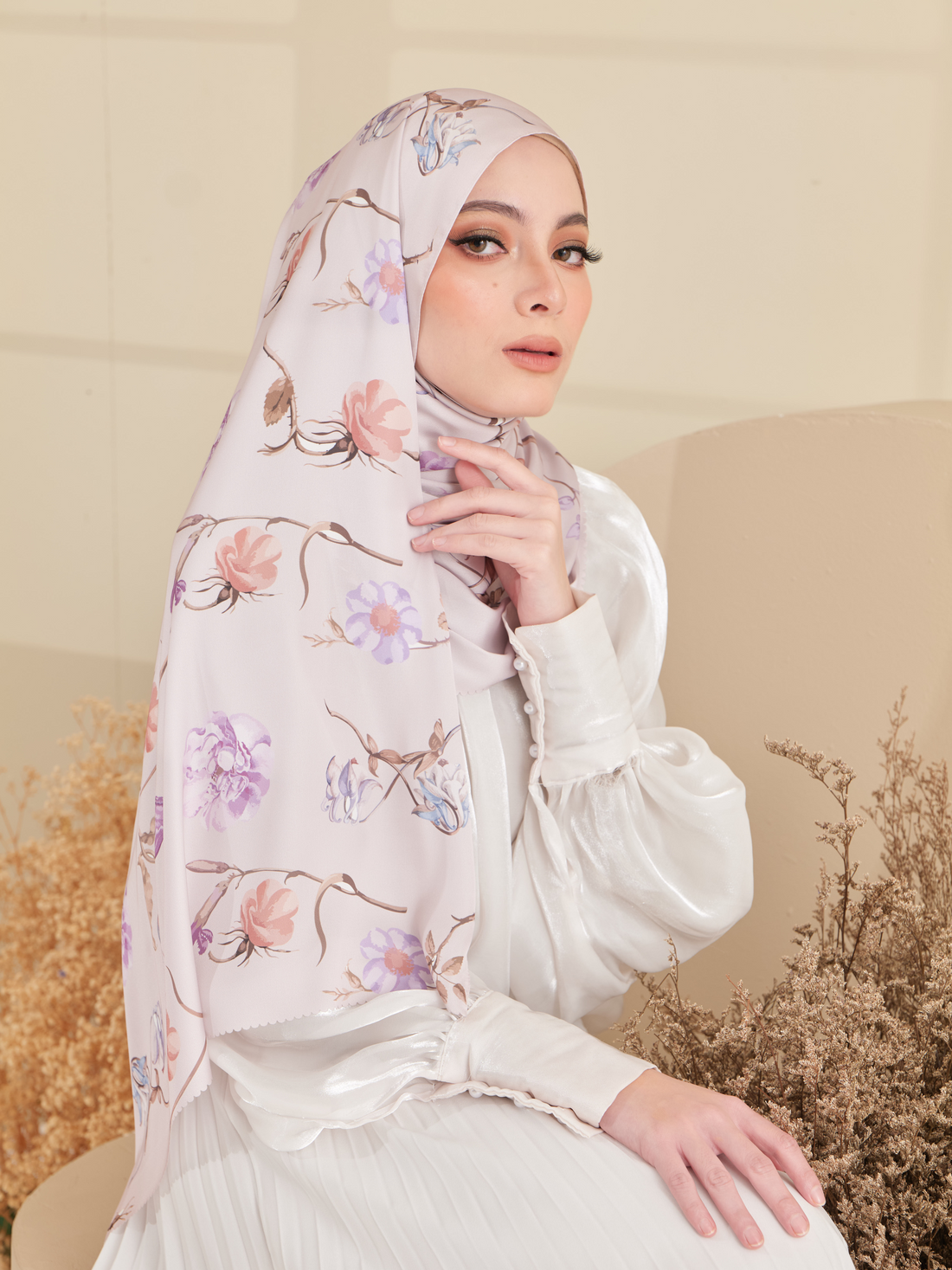 Elara Shawl in Nude Soft