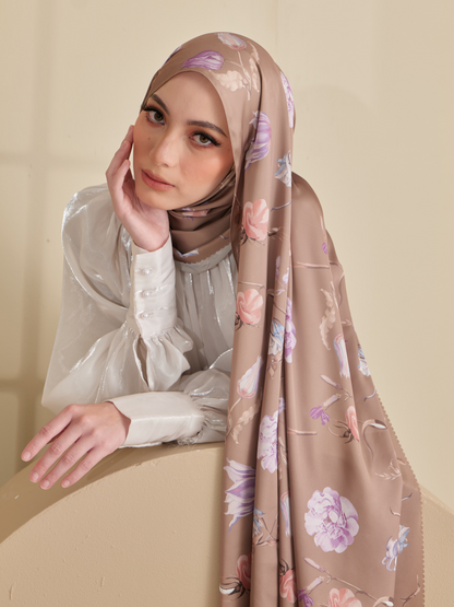 Elara Shawl in Brown