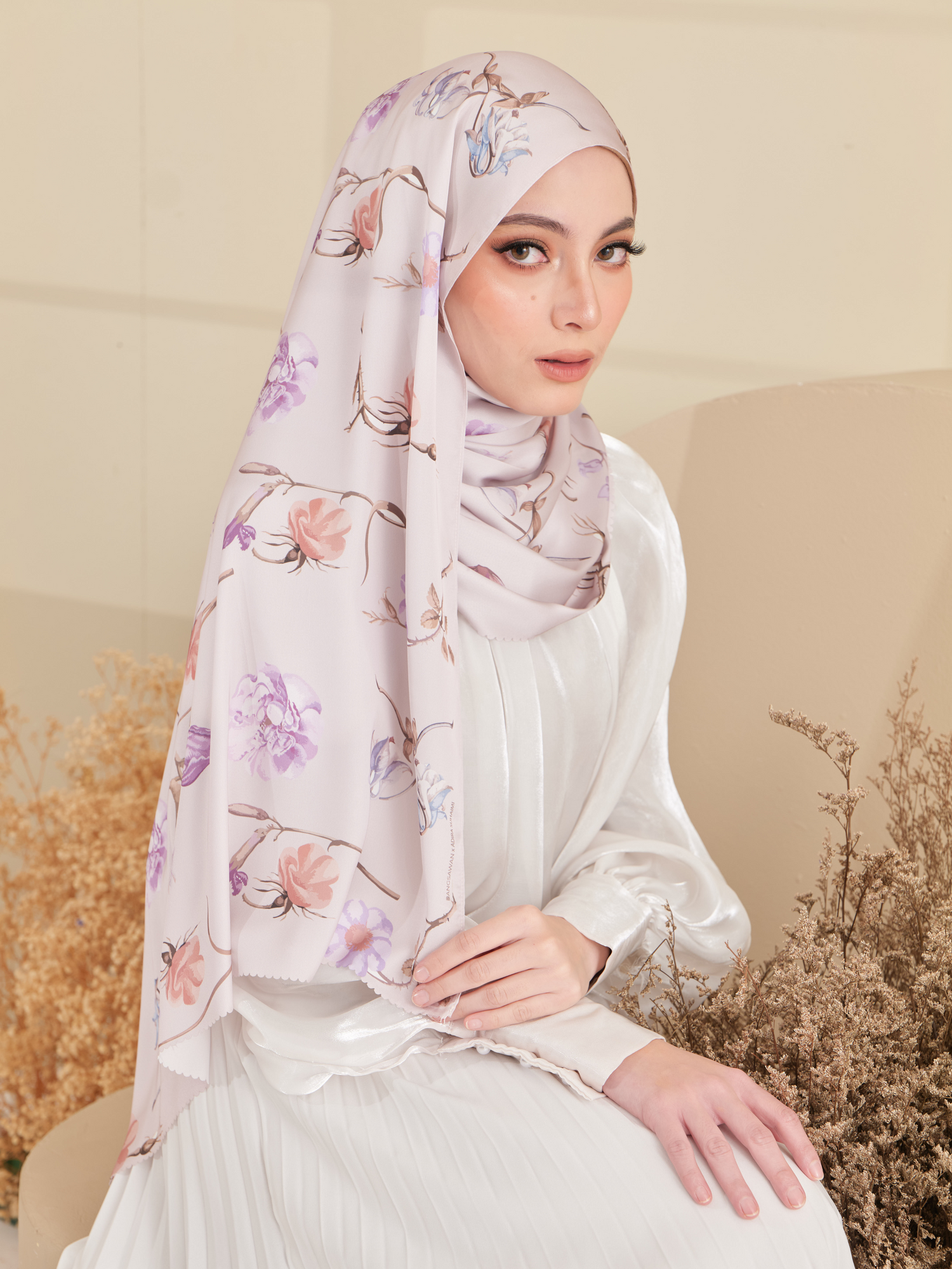 Elara Shawl in Nude Soft