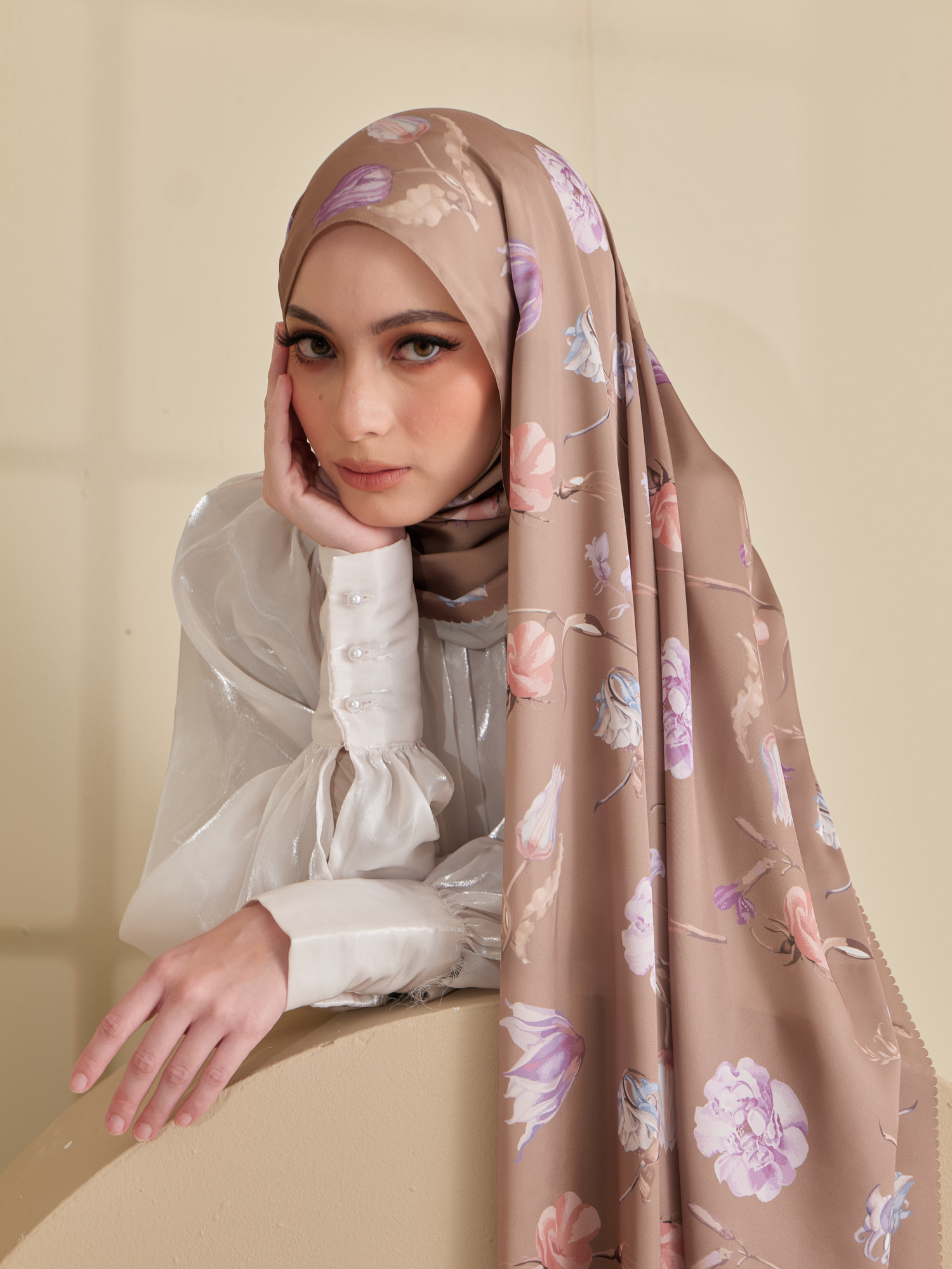 Elara Shawl in Brown