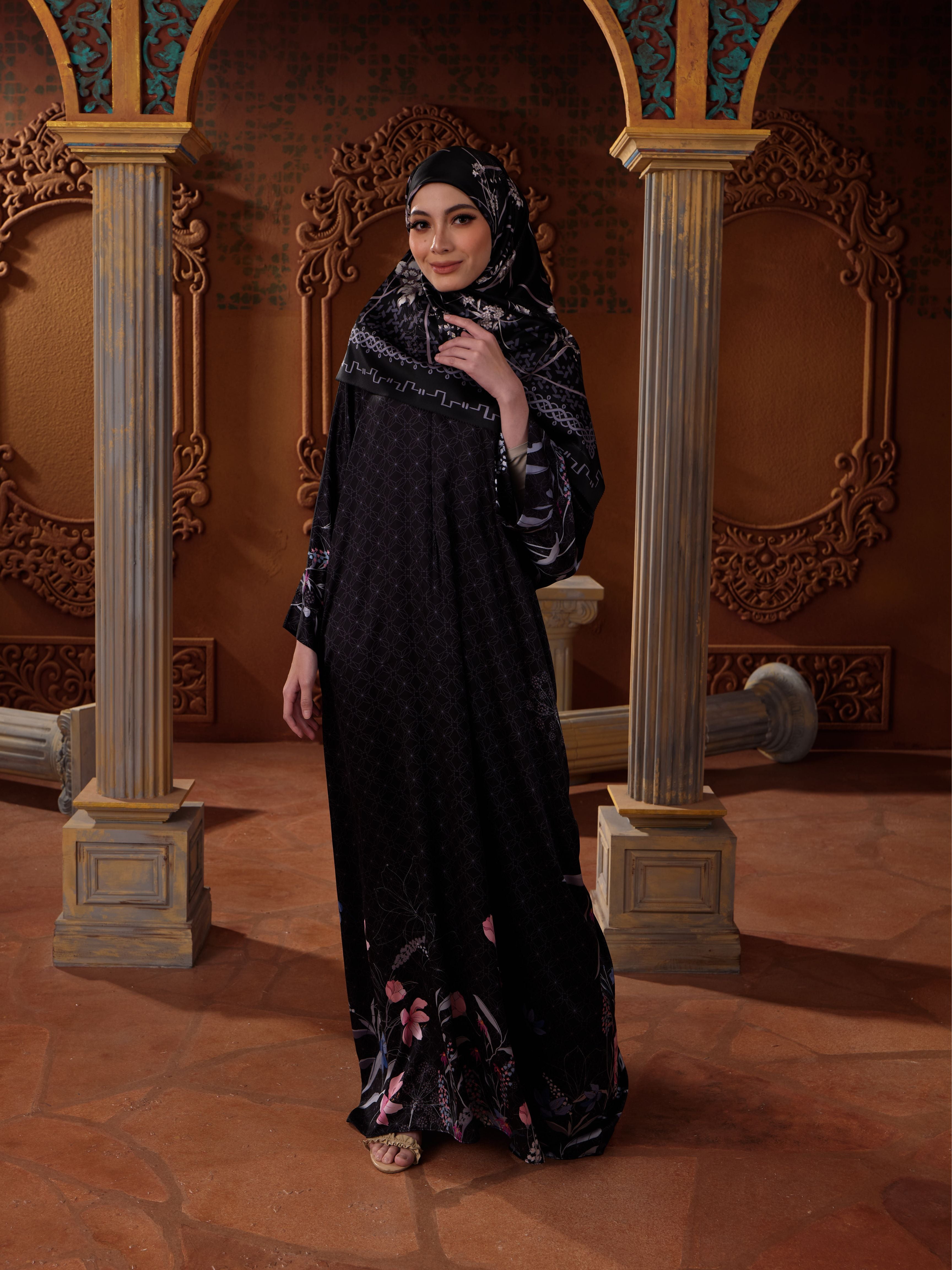 Amber Kaftan in Black