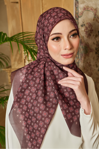 Maharani Square in Burn Maroon