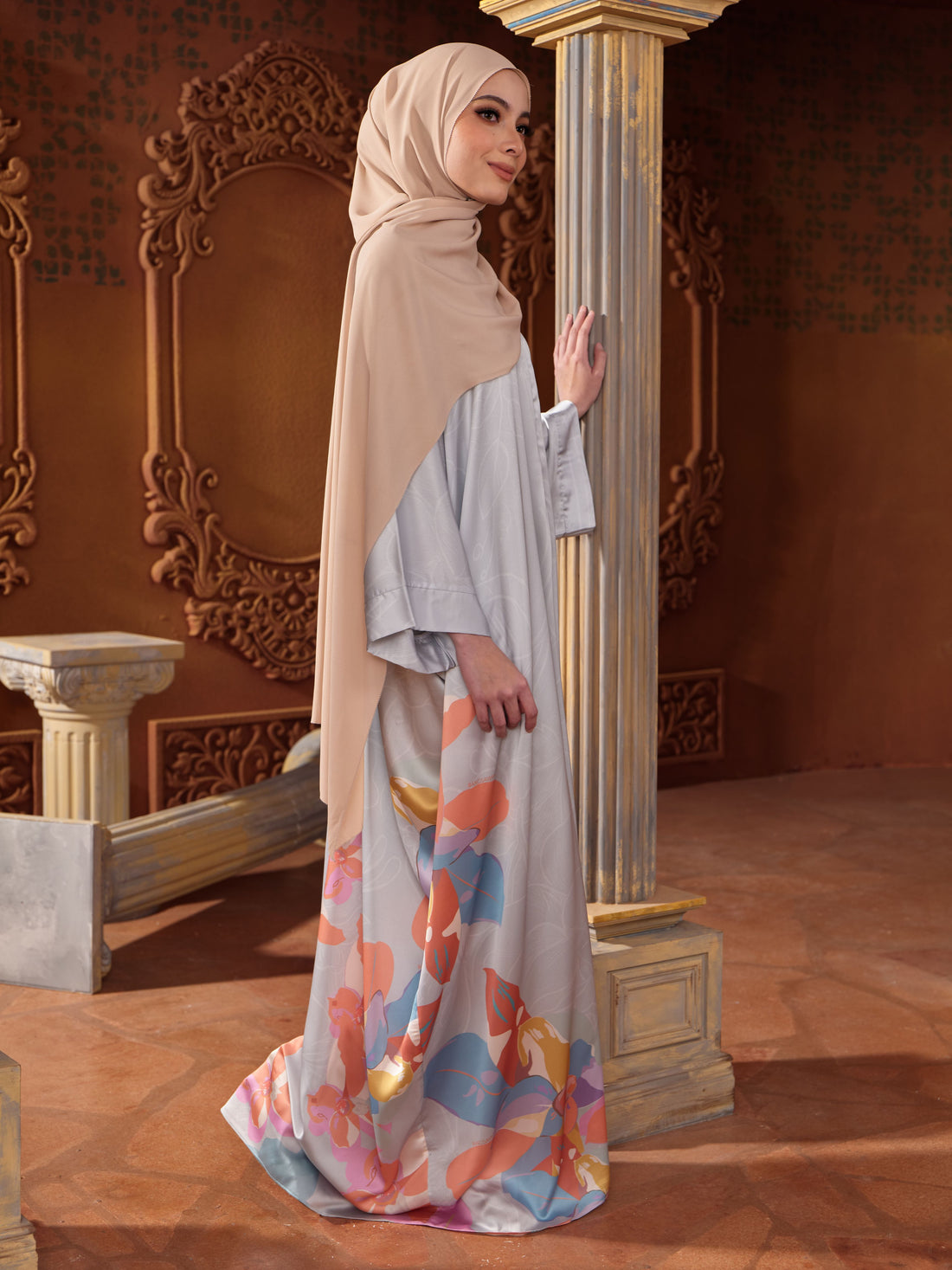 Amber Kaftan in Turquoise