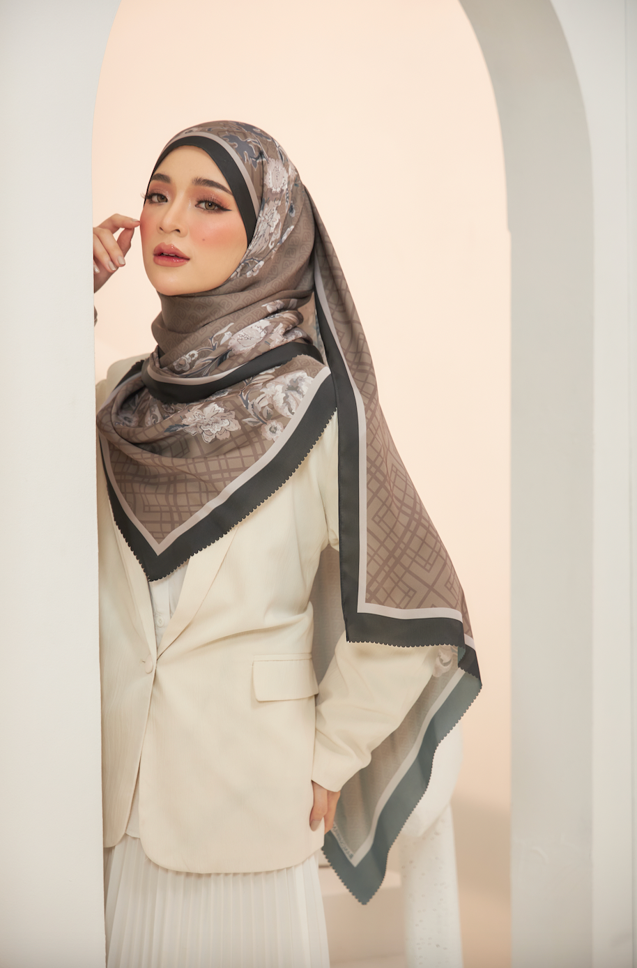 Claudia Shawl in Sandy Brown