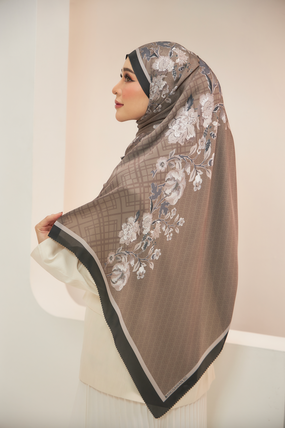 Claudia Shawl in Sandy Brown