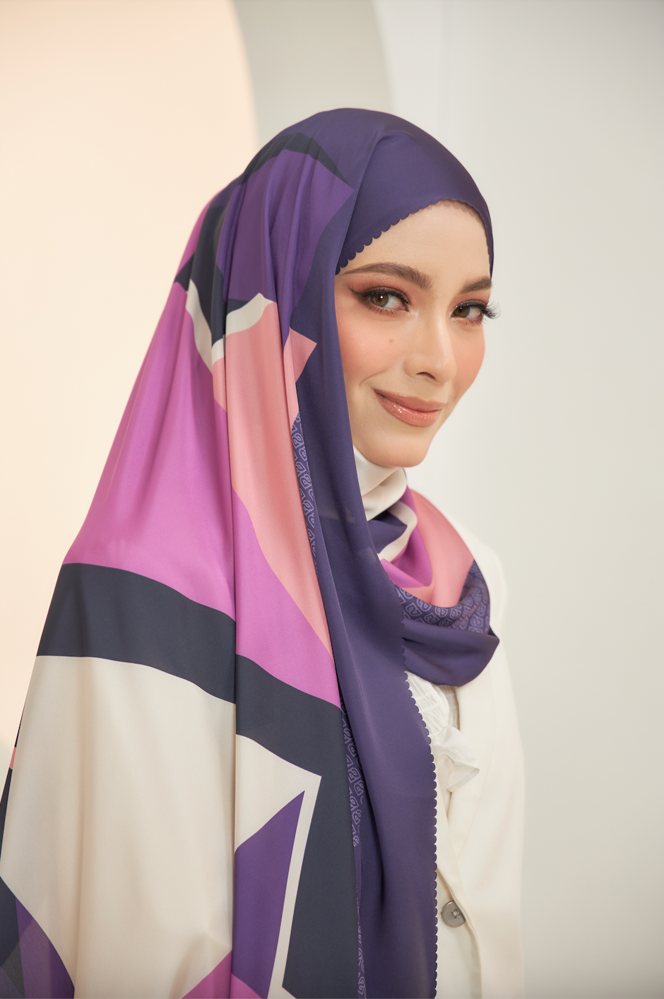 Nour Shawl in Royal Purple