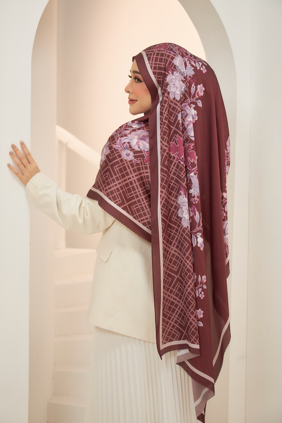 Claudia Shawl in Brick Red