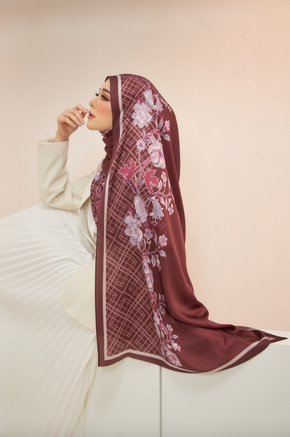 Claudia Shawl in Brick Red