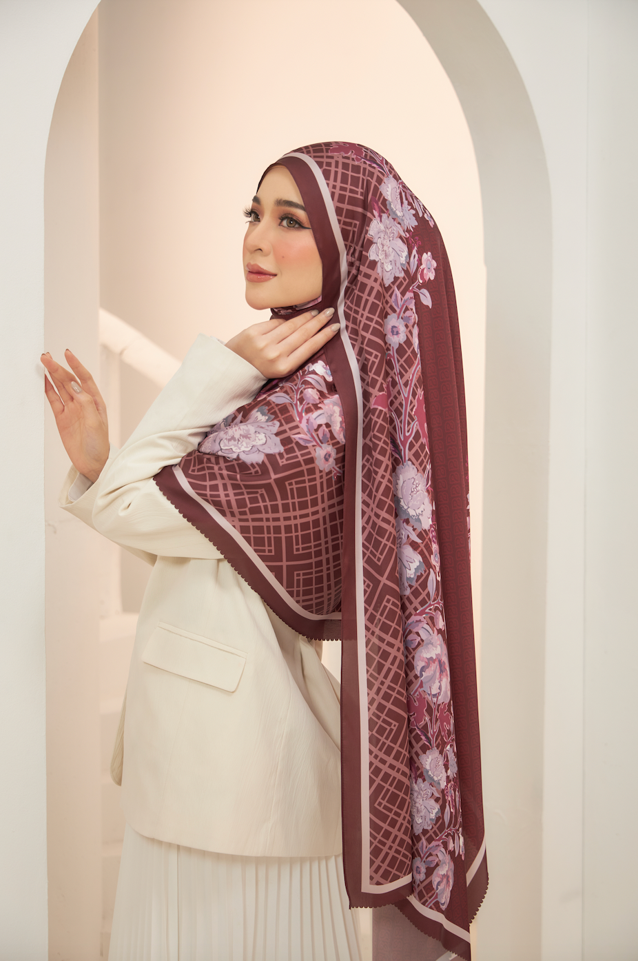 Claudia Shawl in Brick Red