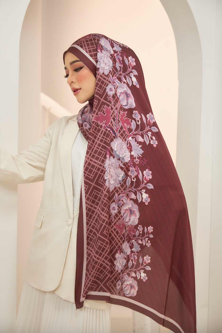 Claudia Shawl in Brick Red